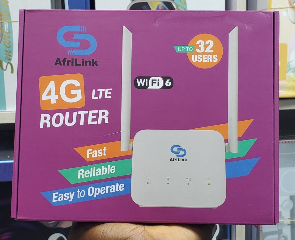 AfriLink Cat6 4G LTE super fast Universal Router connect up to 32 User All Network MTÑ Glo Airtel 9mobile